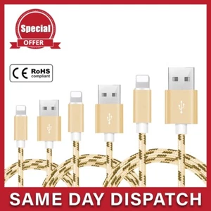 Fast Charging & Data Sync Heavy Duty Charging Cable for Ifone, iPad & iPod (LOT) - Picture 1 of 14