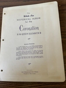 PAGINE BIANCHE "WHITE-ACE" INCORONAZIONE REGINA ELISABETTA BRITANNICA - Foto 1 di 1