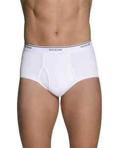 9 Pack Men's Comfortable Tag-Free 100% Cotton Classic Briefs,Medium White - Picture 1 of 5