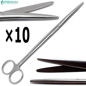 10 Pcs Surgical Veterinary Metzenbaum Straight Scissor 9" Blunt/Blunt Instrument - Picture 1 of 6