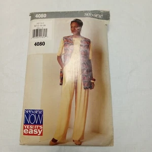Butterick See & Sew 4080 Vest Top Pants 1995 Size B12-14-16 **READ FIRST** - Picture 1 of 6