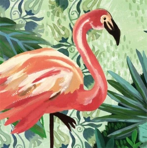 Flamingo Theme Paper Cocktail Napkins 20 Count Pack - 4NC7082 - Picture 1 of 1