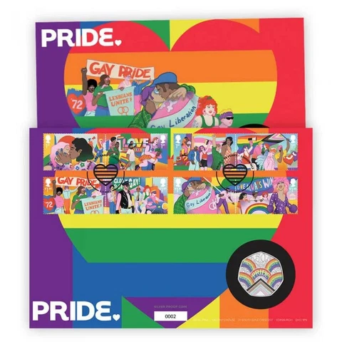 Royal Mail - Gay Pride - Limited Edition Silver Coin Cover - Mint Cover