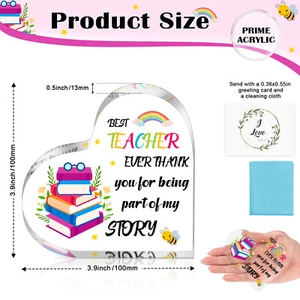 Teacher Appreciation Acrylic Keepsake – Inspiring Graduation & Thank You Gift - Picture 1 of 8