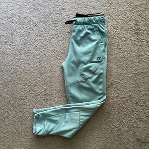 Russell Sweatpants Boys XL 28x27 Dri Power 360 Light Green Fleece Pockets - Picture 1 of 13