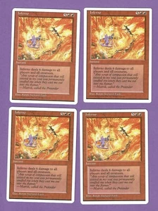 MTG 4x (NM) INFERNO 4th Edition Magic the Gathering Wizards of the Coast - Picture 1 of 2