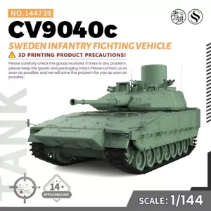 SSMODEL 1/144 Military Model Kit Sweden CV9040C Infantry Fighting Vehicle - Picture 1 of 5