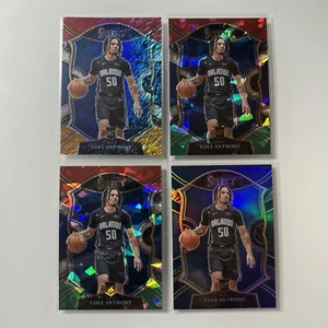 (4) Cole Anthony RC Prizm π₯ 2020-21 Select Concourse Blue Red Orange Shimmer - Picture 1 of 6