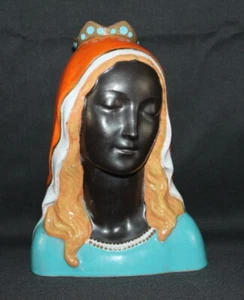 Gmundner Keramik. Austrian. Virgin Madonna Ceramic Pottery Glazed Sculpture - Picture 1 of 10