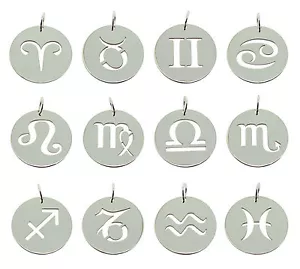 925 Sterlingsilber Sternzeichen Astrologie Horoskop Anhänger Charm Geschenkbox - Bild 1 von 13