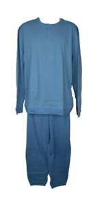 Pigiama uomo RAGNO interlock caldo cotone invernale manica lunga collo serafino  - Imagen 1 de 5