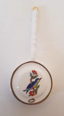 VINTAGE AYNSLEY PEMBROKE NOVELTY BONE CHINA MINIATURE BED WARMER PAN ORNAMENT - Image 1 of 3