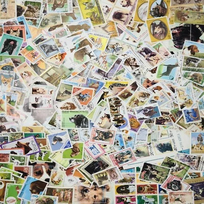Worldwide Dogs Stamp Collection Used - 450 Different Stamps from Many Countries - Image 1 of 2