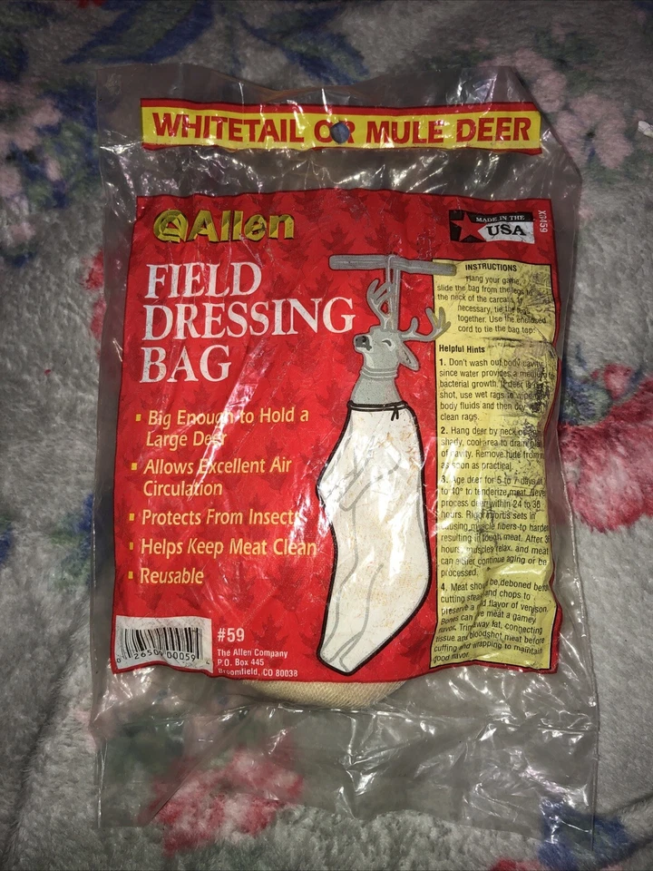 NUEVO Bolso de Vestir Allen Field - Juego Ciervo Mula Cola Blanca #59 - Lavable - Caza Foto 1 de 2