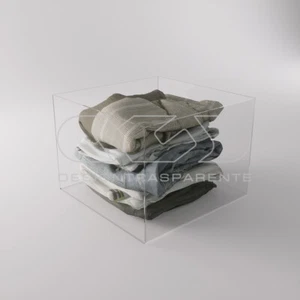 Scatola contenitore cm 45x40 in plexiglass trasparente varie altezze - Foto 1 di 45