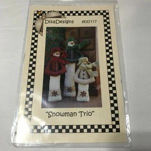Disa Designs #DD117 Schneemann Trio Schnittmuster 18", 22" und 26" groß - Bild 1 von 2