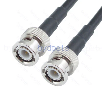 20inch BNC male plug to BNC male plug RF Pigtail Coaxial RG58 Jumper Cable 50cm - Image 1 of 4