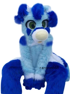 Long Fur Husky Dog Fox Mascot Costume Fursuit Halloween Suit party Cosplay #306 - Picture 1 of 3
