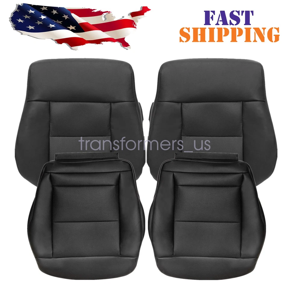 For 2010-2016 Mercedes-Benz E-Class E350 Both Side Leather Seat Cover Black - Image 1 of 1