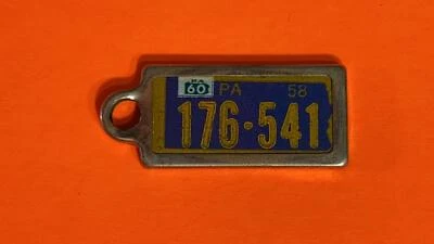 DAV TAG PENNSYLVANIA 1958 (176-541)  - Image 1 of 2