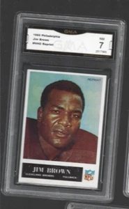 1965 Philadelphia #NNO reprint Jim Brown  GMA Grade 7 NM - Picture 1 of 1