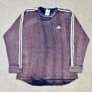 Adidas Sudadera Chándal Top Chaqueta de Pista Años 90 Vintage Pullover Tie Dye Azul L - Imagen 1 de 9