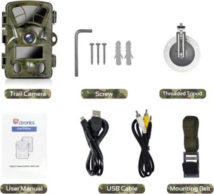 ctronics Trail Camera 4K 20MP WLAN Wildkamera IR Nachtsicht Überwachungskamera