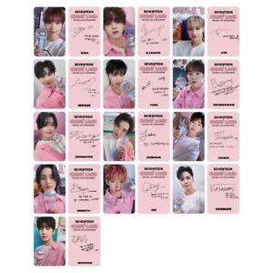 Kpop Seventeen Carat Land Photo Cards Self Made Album Autograph Photocard Gift