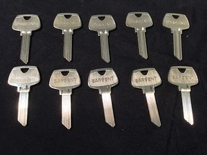 Sargent Original CJ Keyway, 6 Pin Schlüsselrohlinge, 10er Set - Schlosser - Bild 1 von 4