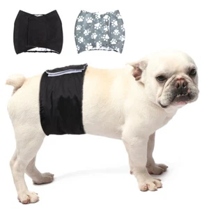 Male Dog Nappies Diaper Pants Pet Puppy Belly Wrap Band Sanitary Pant Underpants - Picture 1 of 16