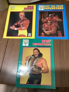 1991 Vtg Lot WWF Coloring Books Hulk Hogan Superstars Tag Team Ultimate Warrior - Picture 1 of 6