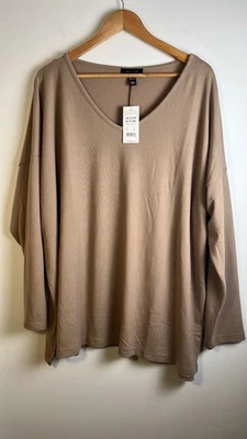 NEW LOOK - BLOUSE - SIZE XL - BROWN - Image 1 of 4