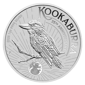 Moneda bullion Australia Kookaburra 2025 1 oz $1 plata pura .9999 - Imagen 1 de 7