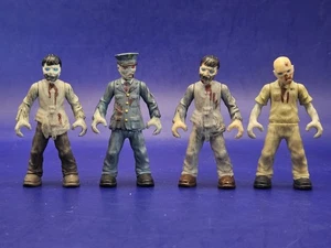 Mega Bloks Construx Call Of Duty 2" Minifigure ZOMBIE LOTTO di 4 NO PLAYSET - Foto 1 di 3