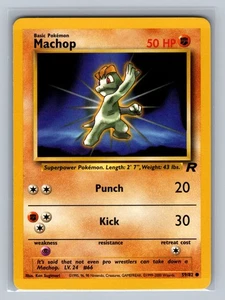 Machop - 59/82 Common Team Rocket - LP - NM Pokemon TCG - Picture 1 of 2
