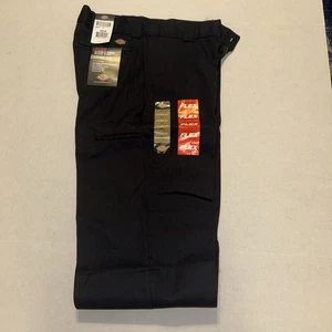 Dickies Flex Loose Fit Doppelknie Herren Arbeitshose schwarz gerades Bein 34x34 Neu mit Etikett - Bild 1 von 9