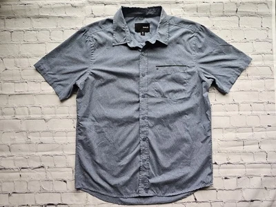 Camisa Hurley Nike Dri-Fit Manga Corta Abotonada Para Hombre’s M Gris Informal Poliéster Foto 1 de 4