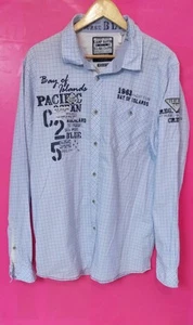 Camicia a quadri manica lunga da uomo camp David in cotone multicolore taglia XL - Foto 1 di 7