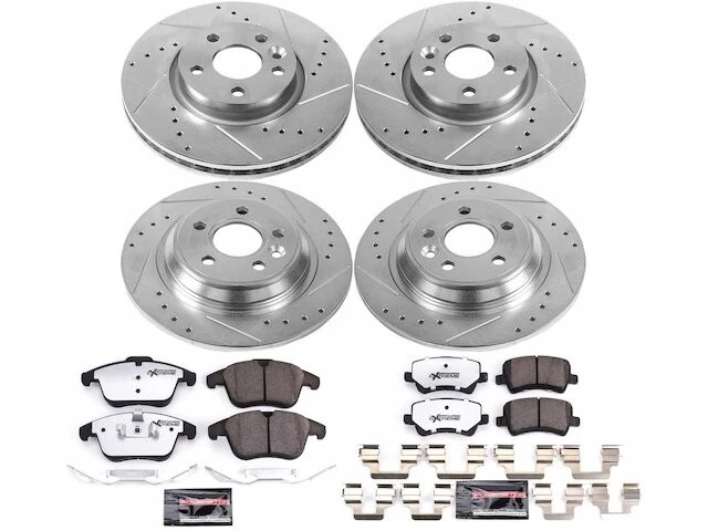 Kit de pastillas de freno y rotor delanteras y traseras para Volvo XC70 2009 GH918SZ 2008-2016 Foto 1 de 1