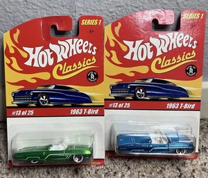 Lot of 7 1963 T-Bird w/ 2005 HOT WHEELS CLASSICS SERIES 1, 1st Edition & VHTF - Picture 1 of 4
