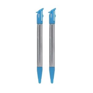 for Nintendo NEW 2DS XL - 2x Blue Metal Retractable Extendable Stylus Pens | FPC - Picture 1 of 5