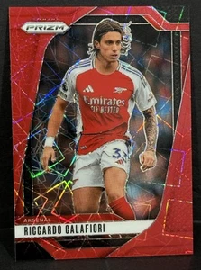 2024-25 Prizm Premier League Arsenal Riccardo Calafiori Red Lazer Prizm/49 - Imagen 1 de 4
