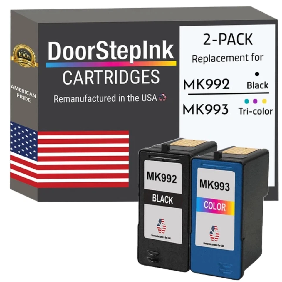 DoorStepInk Compatible Ink Cartridge for Dell Series 9 MK992/MK993 Variation-USA - Image 1 of 1