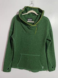 Stio Sweater Womens L Green Granola Girl Outdoor Hiking Trail Gorpcore Mountain - Picture 1 of 10