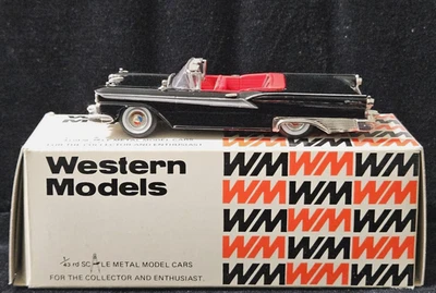 Western Models 59 1959 Ford Galaxie versión estándar coche abierto WMS 46Z 1:43 negro Foto 1 de 4