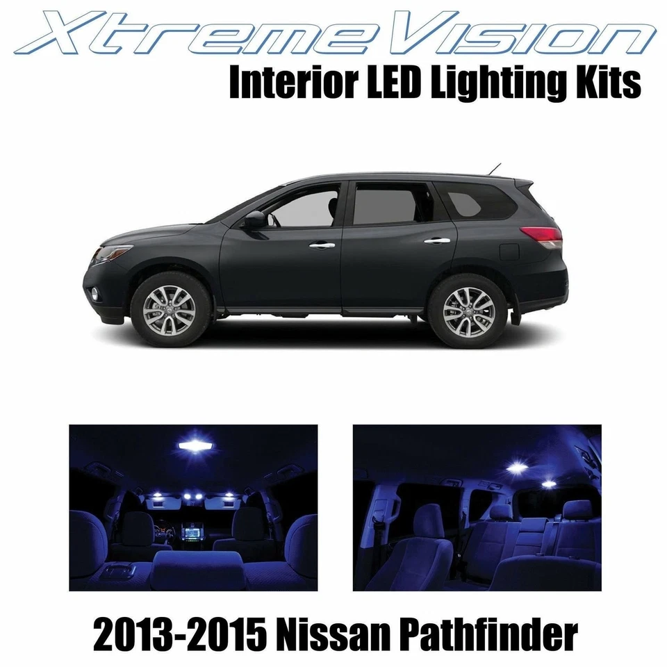 LED interior XtremeVision para Nissan Pathfinder 2013-2015 (9 piezas) azul Foto 1 de 4