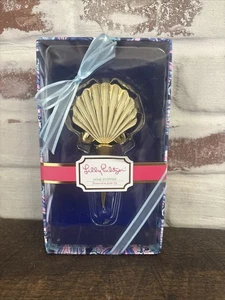Tapón de vino Lilly Pulitzer escalable almeja SeaShell dorado nuevo en caja - anfitriona - regalo - Imagen 1 de 5