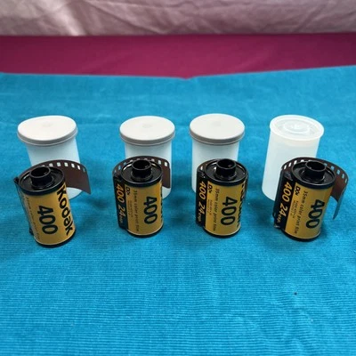 4 Kodak 35mm 24 Exp Rolls 400 Speed Color Film 96 Exposures - Expired - Image 1 of 4