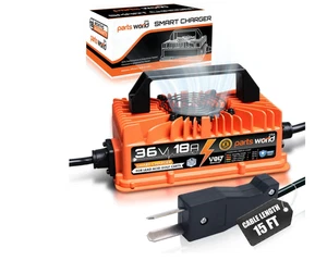 Cargador de carro de golf 36V 18A de plomo-ácido para enchufe EZGO, Club Car y Yamaha Crowfoot - Imagen 1 de 9