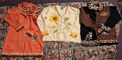 Vintage Women's Fall Colored Storybook Sweater Lot Medium - Image 1 of 4